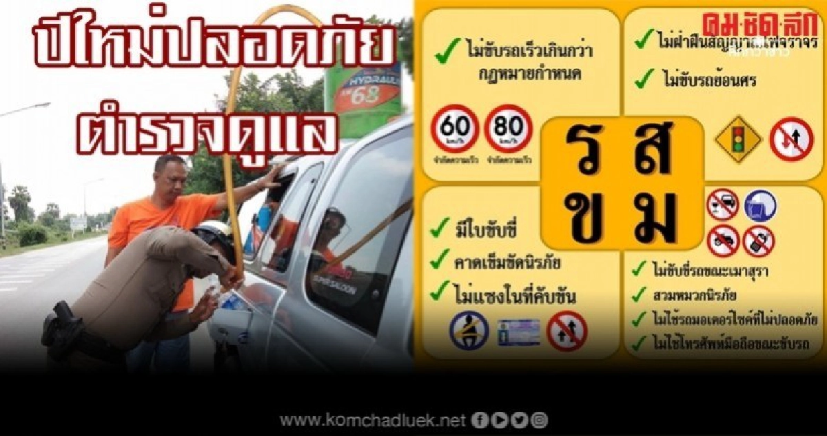 ผบ.ตร. สั่งตำรวจห้ามลา-ห้ามขาด ช่วงปีใหม่ 2563