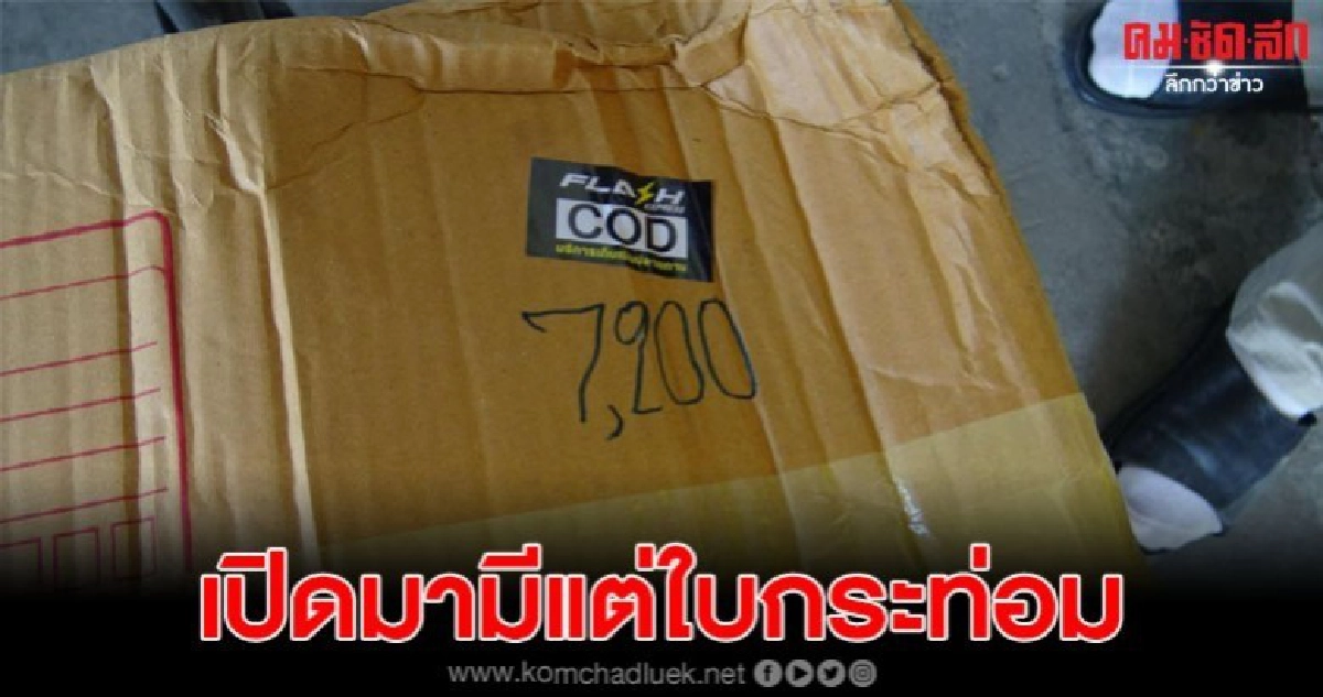 พบพัสดุส่งมาให้บริษัทชื่อดัง พอเปิดออกมาเป็นใบกระท่อมเพียบ พบพัสดุส่งมาให้บริษัทชื่อดัง พอเปิดออกมาเป็นใบกระท่อมเพียบ