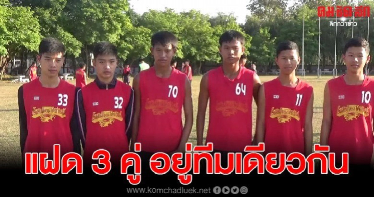 พะเยาฮือฮา นักฟุตบอลทีมเดียว มีแฝด 3 คู่ 6 คน พะเยาฮือฮา นักฟุตบอลทีมเดียว มีแฝด 3 คู่ 6 คน