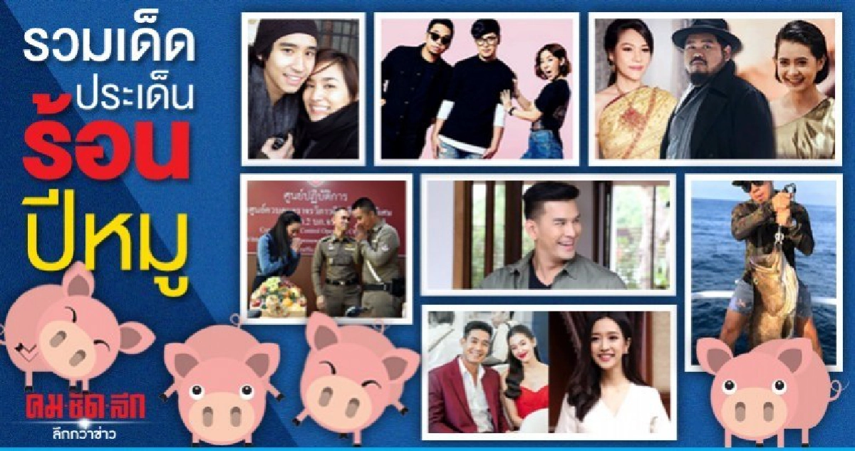 รวมข่าวบันเทิงร้อนปีหมู รวมข่าวบันเทิงร้อนปีหมู