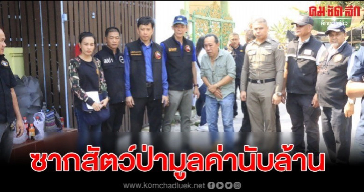 ชุดเหยี่ยวดงบุกจับซากสัตว์ป่ามูลค่านับล้านบาท ชุดเหยี่ยวดงบุกจับซากสัตว์ป่ามูลค่านับล้านบาท