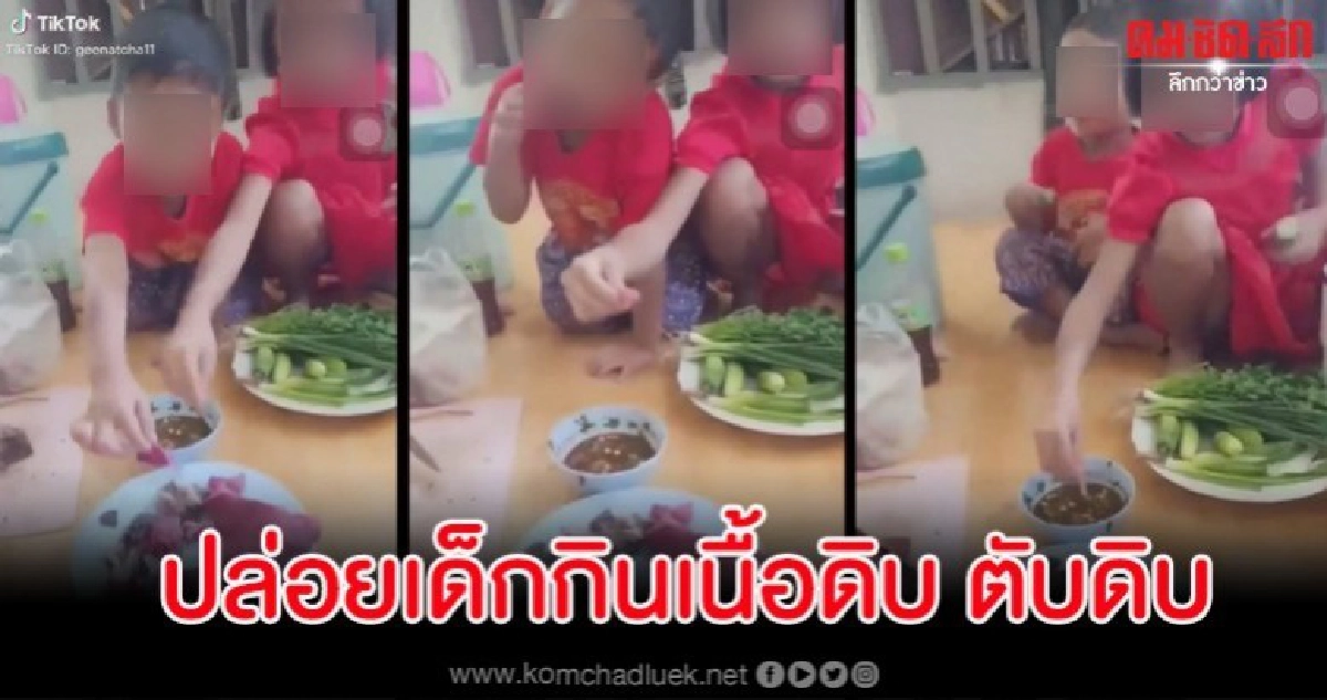 สับผู้ปกครองอัดคลิปปล่อยหนูน้อยกินเนื้อดิบ แถมหัวเราะชอบใจ สับผู้ปกครองอัดคลิปปล่อยหนูน้อยกินเนื้อดิบ แถมหัวเราะชอบใจ