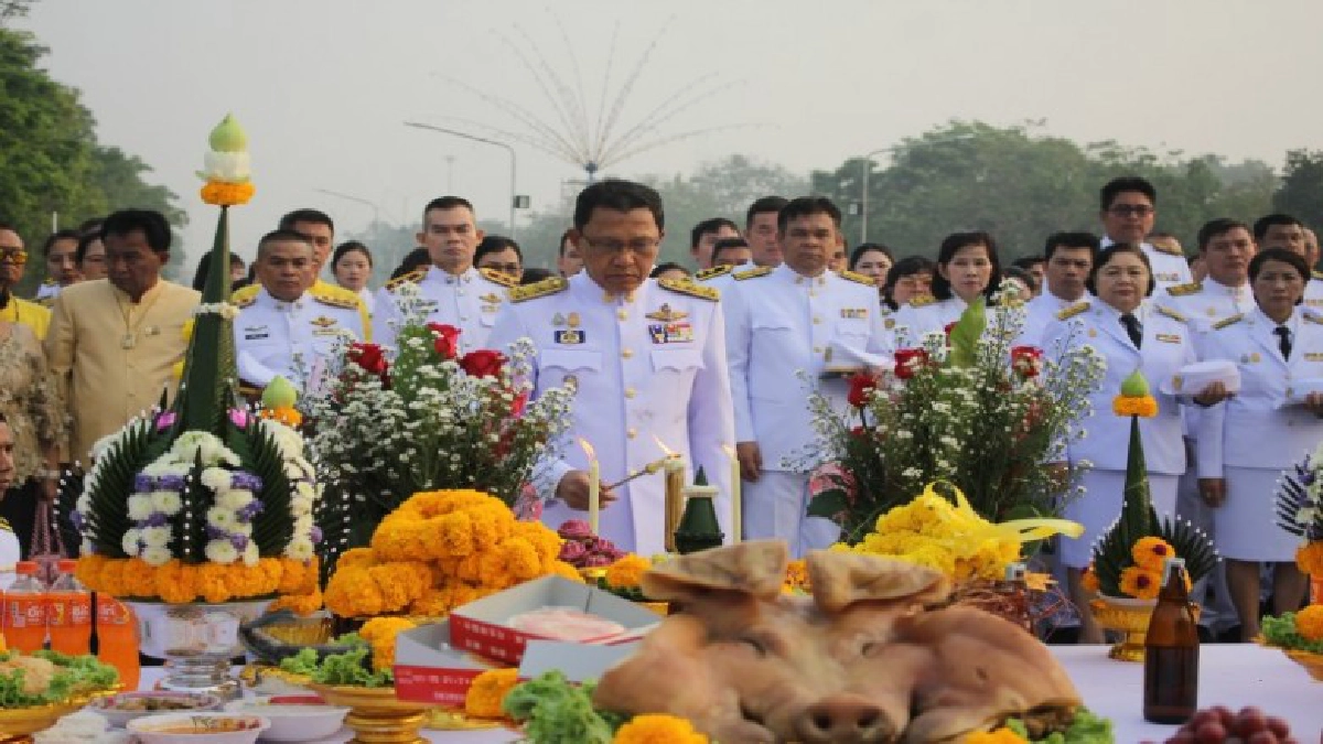 ผู้ว่าอยุธยา ประกอบพิธีรำลึกสมเด็จพระนเรศวรฯ กระทำยุทธหัตถี