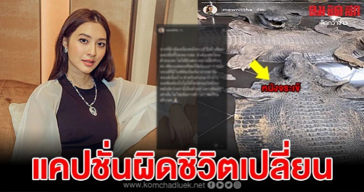 มิวนิษฐาแจงปมร้อนหลังโซเชียลจวกเละ โพสต์หนังจระเข้ทำกระเป๋า มิวนิษฐาแจงปมร้อนหลังโซเชียลจวกเละ โพสต์หนังจระเข้ทำกระเป๋า