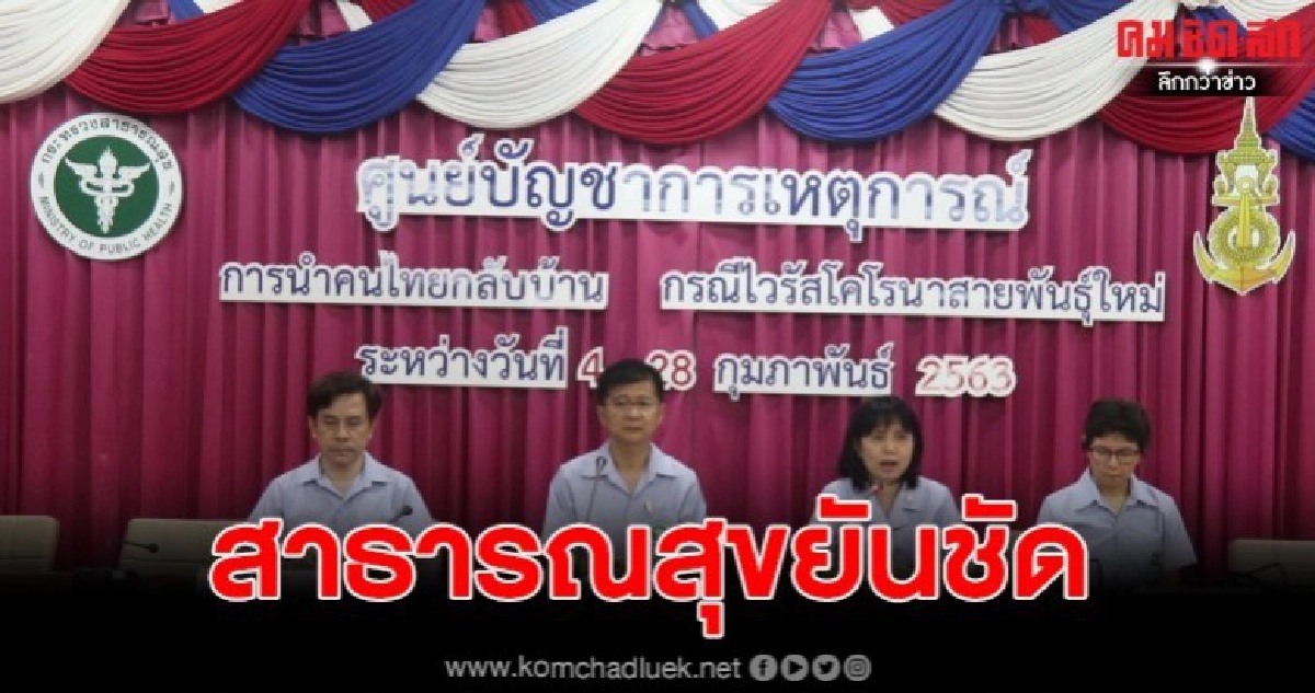 สาธารณสุขยันเตรียมตรวจซ้ำคนไทยกลับบ้าน ก่อนส่งตัวกลับ สาธารณสุขยันเตรียมตรวจซ้ำคนไทยกลับบ้าน ก่อนส่งตัวกลับ