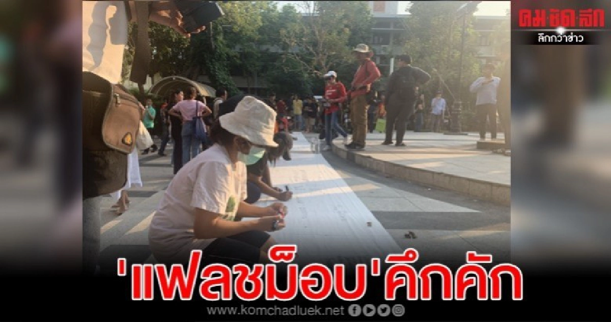 'แฟลชม็อบ' ลานปรีดีคึกคัก คนดังแห่ร่วมกิจกรรม 