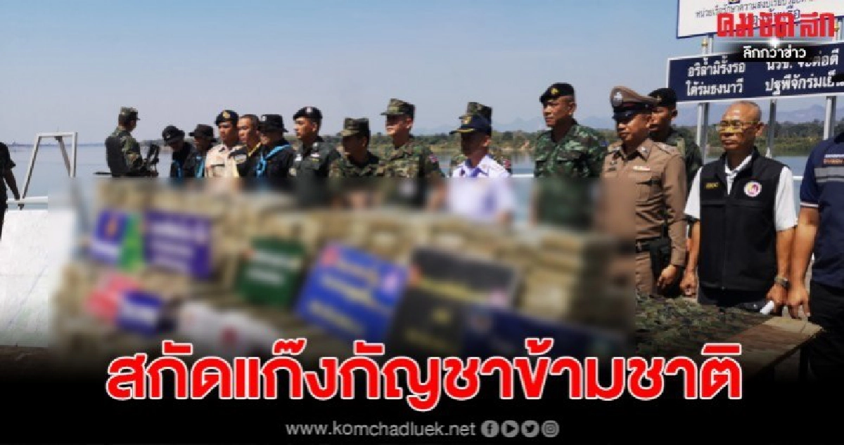 นรข.สกัดแก๊งค้ากัญชาข้ามชาติยึดเกือบตันริมฝั่งโขง อ.ท่าอุเทน นรข.สกัดแก๊งค้ากัญชาข้ามชาติยึดเกือบตันริมฝั่งโขง อ.ท่าอุเทน