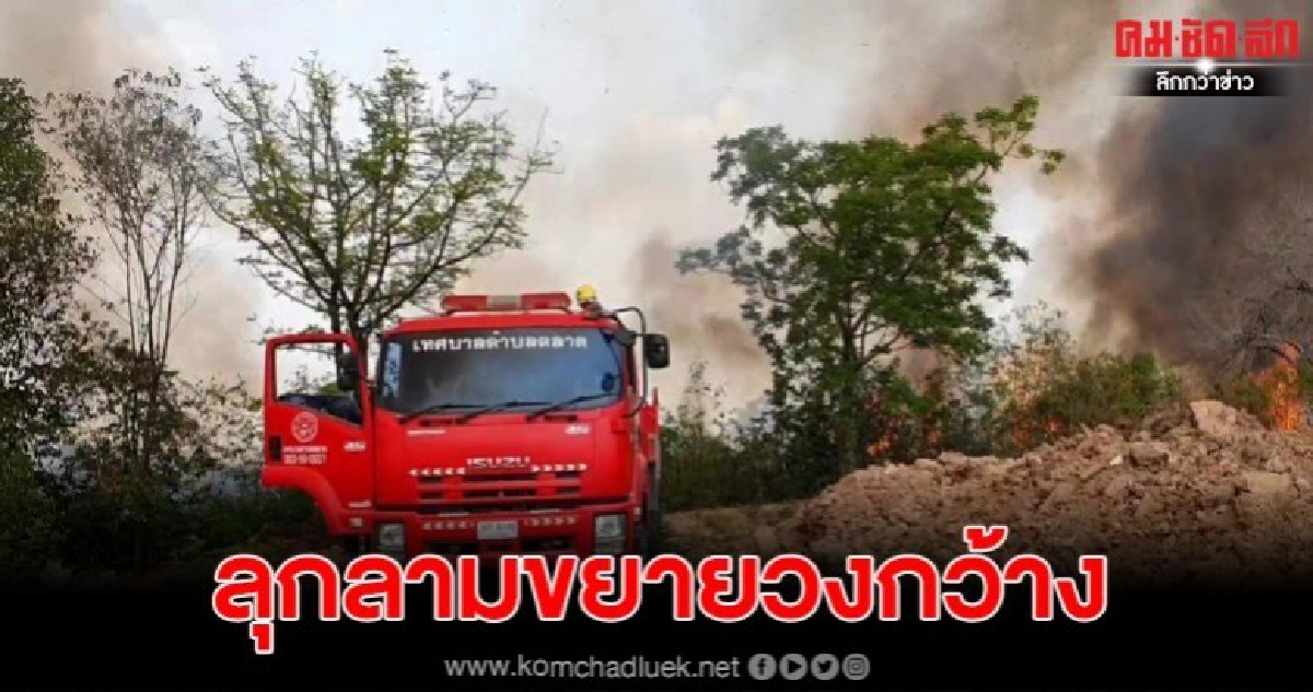 หน้าแล้งอากาศร้อนจัดเกิดไฟลุกไหม้หญ้าแห้ง ลุกลามขยายวงกว้าง หน้าแล้งอากาศร้อนจัดเกิดไฟลุกไหม้หญ้าแห้ง ลุกลามขยายวงกว้าง