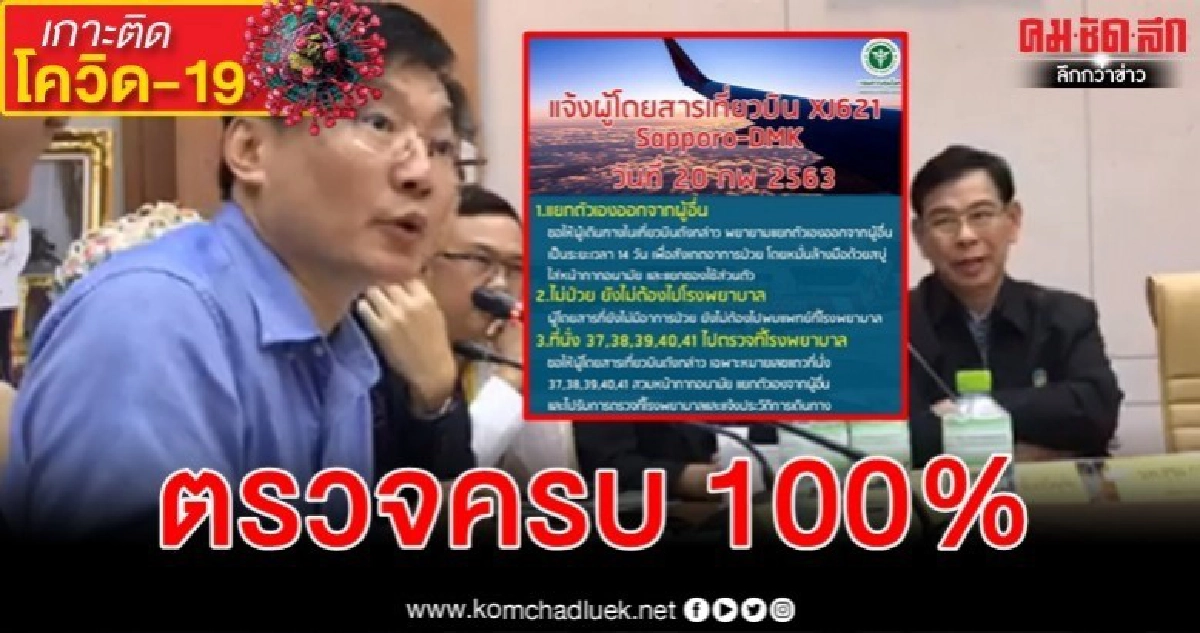 แพทย์ยืนยันตามครบร่วมบิน "ปู่ - ย่า" ตรวจเชื้อ โควิด-19 ผลลบ แพทย์ยืนยันตามครบร่วมบิน "ปู่ - ย่า" ตรวจเชื้อ โควิด-19 ผลลบ