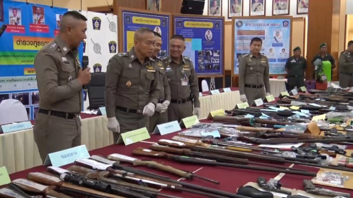 ตำรวจภาค9แถลงผลการกวาดล้างอาวุธปืน ตำรวจภาค9แถลงผลการกวาดล้างอาวุธปืน