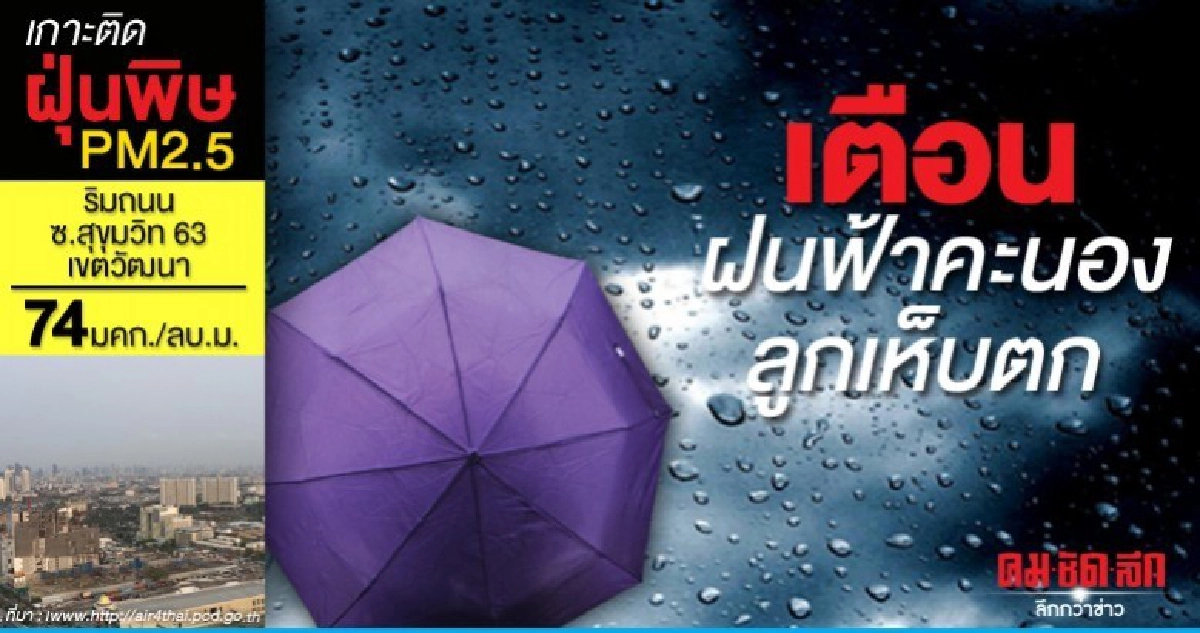 เตือน ฝนฟ้าคะนอง-ลูกเห็บตก-ฟ้าผ่า เตือน ฝนฟ้าคะนอง-ลูกเห็บตก-ฟ้าผ่า