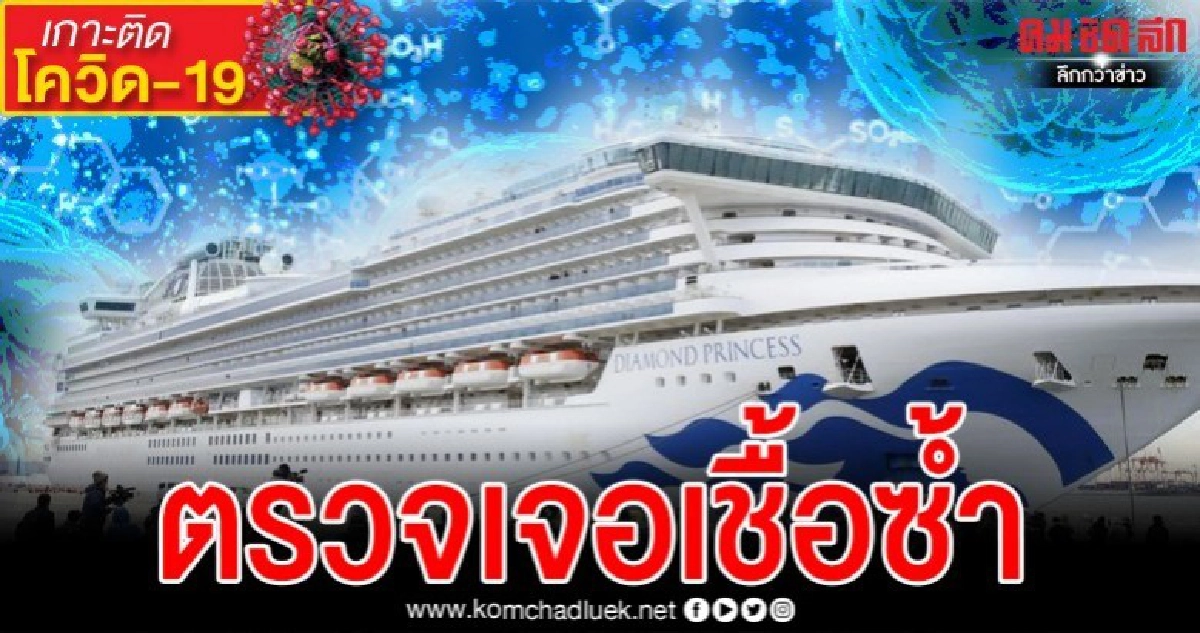 อดีตคนไข้โควิด-19 จากเรือไดมอนด์ฯ 'ตรวจเจอเชื้อซ้ำ' อดีตคนไข้โควิด-19 จากเรือไดมอนด์ฯ 'ตรวจเจอเชื้อซ้ำ'