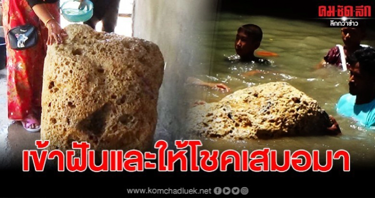 หินอุกกาบาต หนัก 180 กิโล กลับลอยน้ำได้ เผยเคยมีงูจงอางเฝ้า หินอุกกาบาต หนัก 180 กิโล กลับลอยน้ำได้ เผยเคยมีงูจงอางเฝ้า