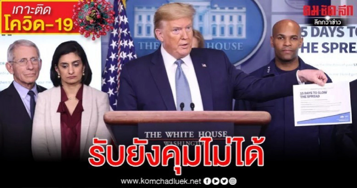 ทรัมป์รับครั้งแรก เศรษฐกิจอาจถดถอย ยังคุมโควิด-19 ไม่ได้ ทรัมป์รับครั้งแรก เศรษฐกิจอาจถดถอย ยังคุมโควิด-19 ไม่ได้