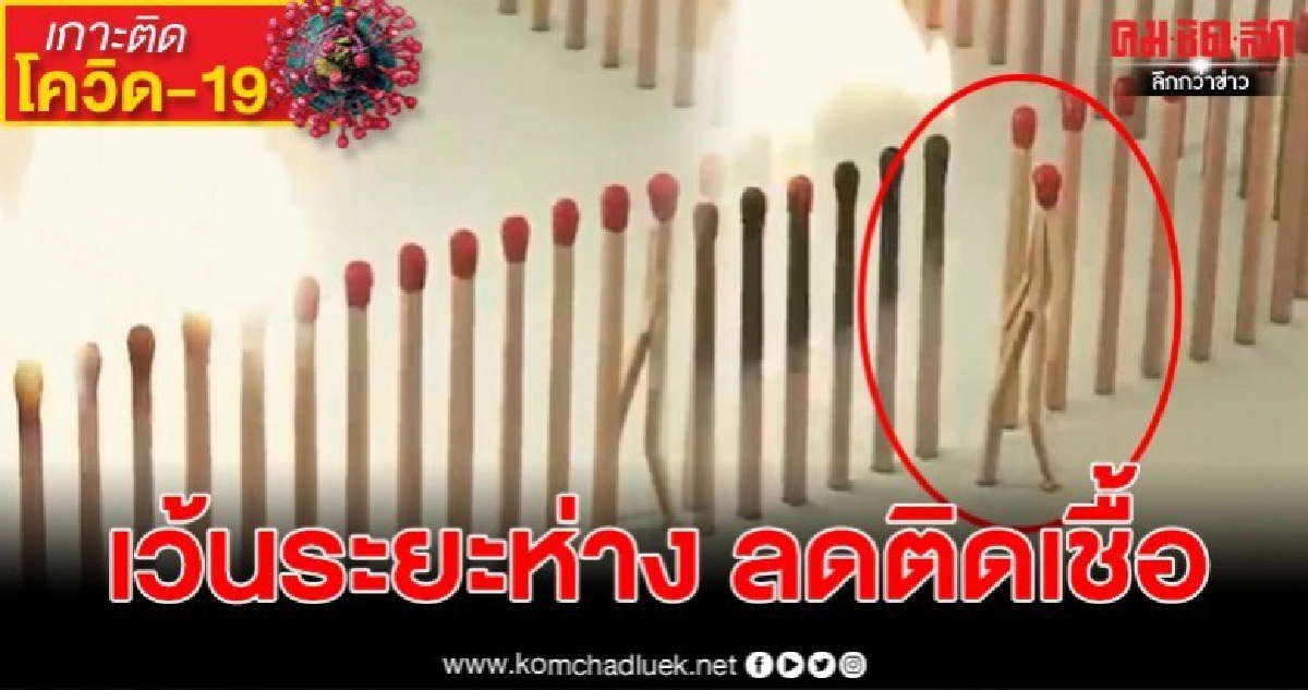 คลิปเข้าใจง่าย เว้นระยะห่างจากคนอื่น ลดการระบาด โรคโควิด-19