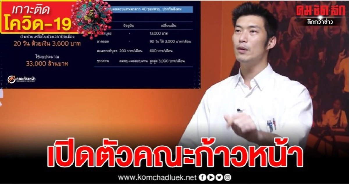 "ธนาธร" ชูแก้ "โควิด-19" นายกฯ ลาออก ตั้งรัฐบาลเฉพาะกิจ