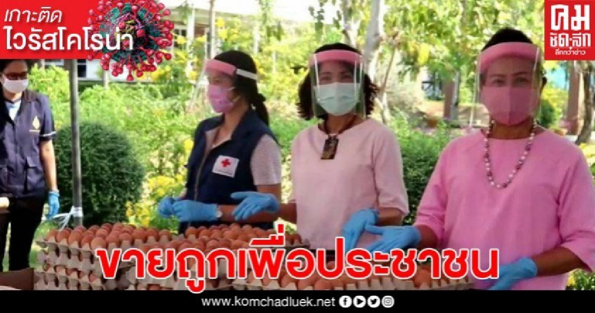 จังหวัดระยอง ขายไข่ไก่ราคาถูก ช่วยบรรเทาความเดือดร้อนประชาชน