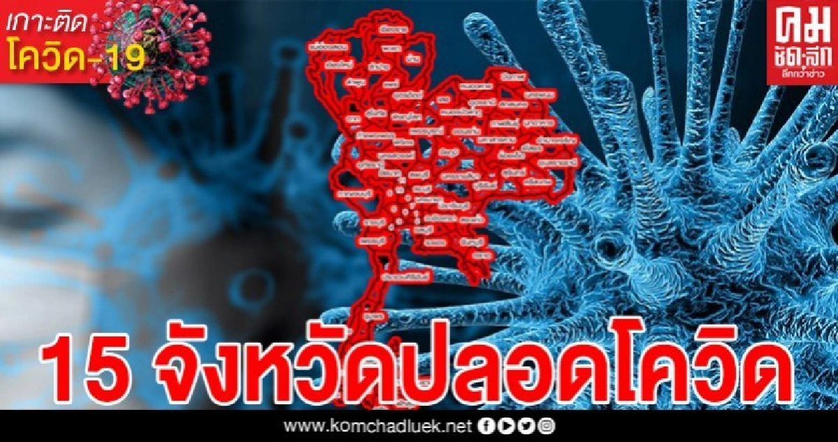 ชาวโซเชียลแห่ส่งกำลังใจ 15 จังหวัดยังปลอดเชื้อโควิด 