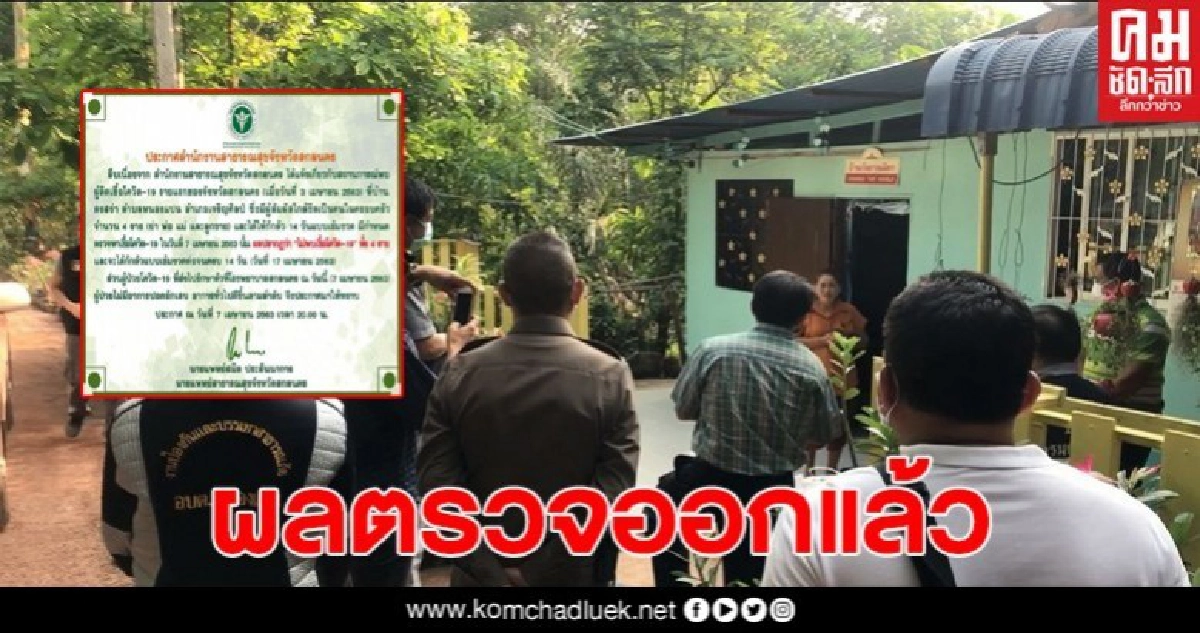 เผยผลตรวจ ญาติสาวติดเชื้อโควิด-19 รายแรกของสกลนคร