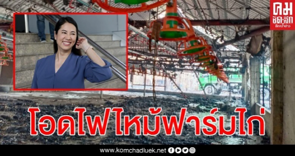 ด่วน ไฟไหม้ฟาร์มไก่ ปารีณา โอดเข้าพื้นที่ไม่ได้