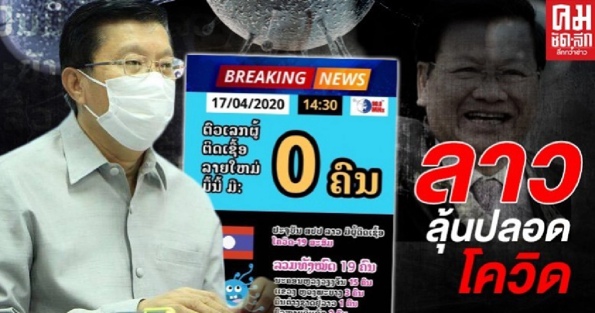 บ่พบผู้ติดเชื้อเพิ่ม 'ลาว'ลุ้นปลอดโควิด บ่พบผู้ติดเชื้อเพิ่ม 'ลาว'ลุ้นปลอดโควิด