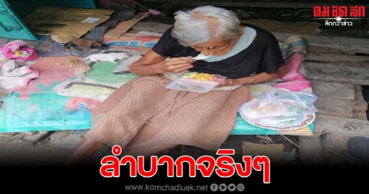 วอนช่วยเหลือ ยายวัย 85 พร้อมหลานๆ 6 ชีวิตอาศัยข้าวก้นบาตรกิน พระออกบิณฑบาตรไม่ได้อดมื้อกินมื้อ 