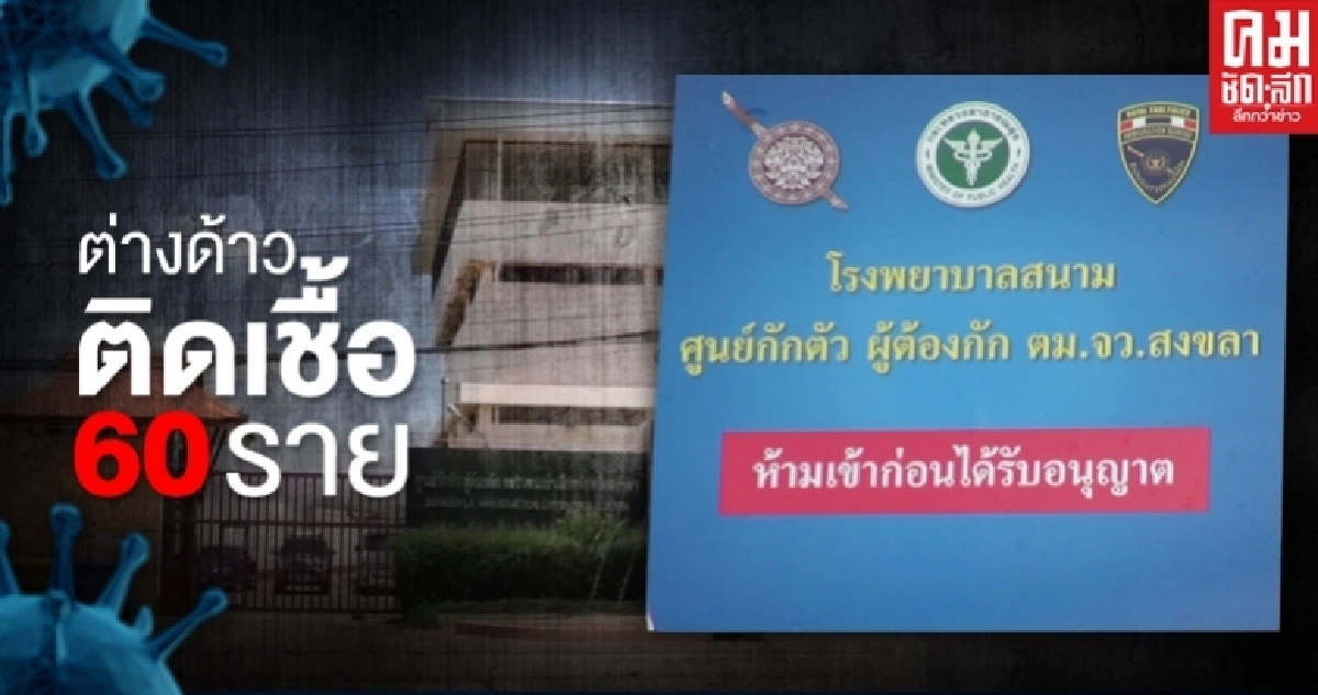 ตำรวจตม.สงขลาติดโควิด-19 ถึง 5 ราย ส่วนต้างด้าวติดเชื้อพุ่ง 60 ราย ตำรวจตม.สงขลาติดโควิด-19 ถึง 5 ราย ส่วนต้างด้าวติดเชื้อพุ่ง 60 ราย