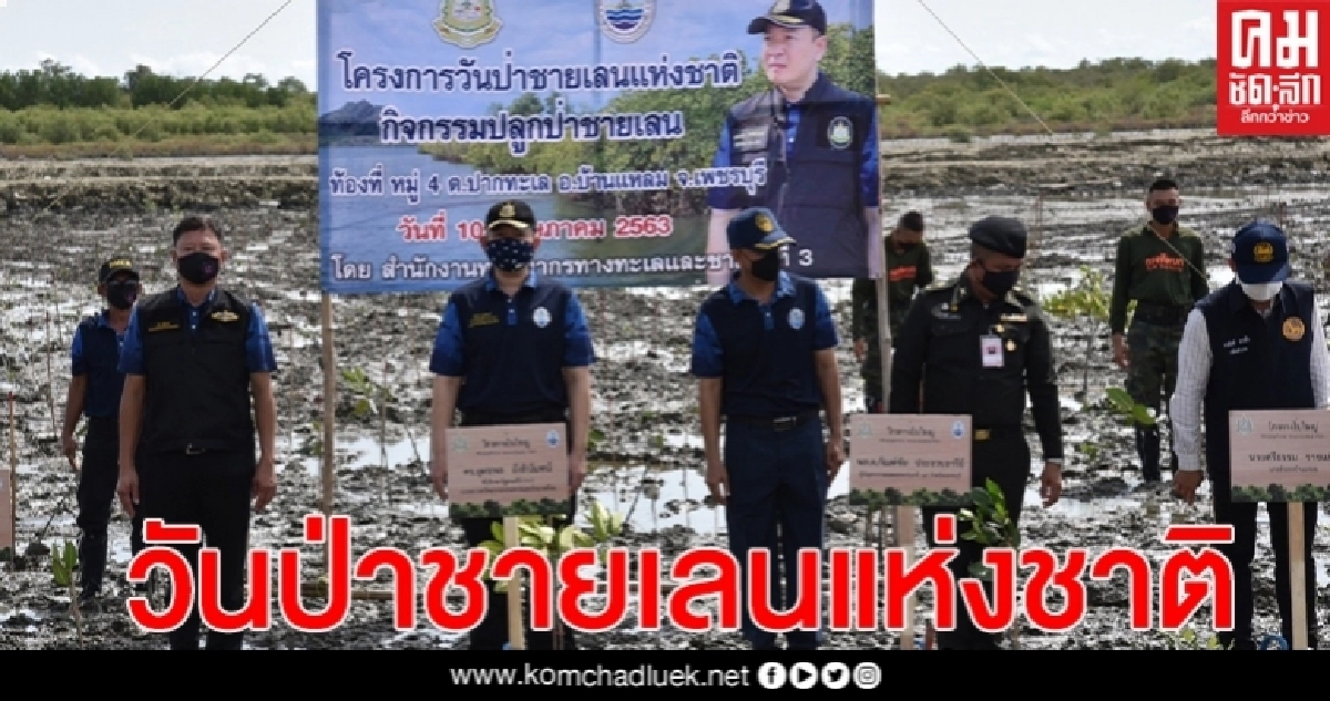 ทปษ.รมว.ทส.ยุทธพล นำอาสาสมัครปลูกป่าชายเลนเพชรบุรี "วันป่าชายเลนแห่งชาติ" ทปษ.รมว.ทส.ยุทธพล นำอาสาสมัครปลูกป่าชายเลนเพชรบุรี "วันป่าชายเลนแห่งชาติ"