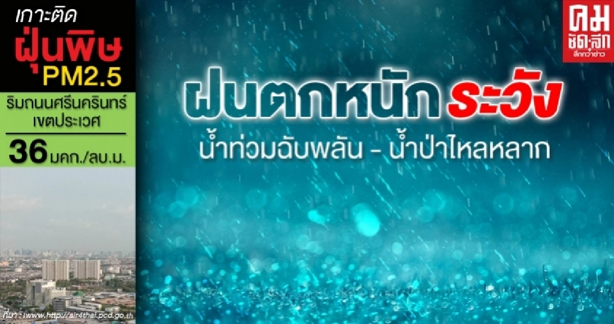 มรสุมกระหน่ำฝนตกหนัก - น้ำท่วม อุตุฯ เตือนทุกภาค กทม.เตรียมรับมือบางแห่ง มรสุมกระหน่ำฝนตกหนัก - น้ำท่วม อุตุฯ เตือนทุกภาค กทม.เตรียมรับมือบางแห่ง
