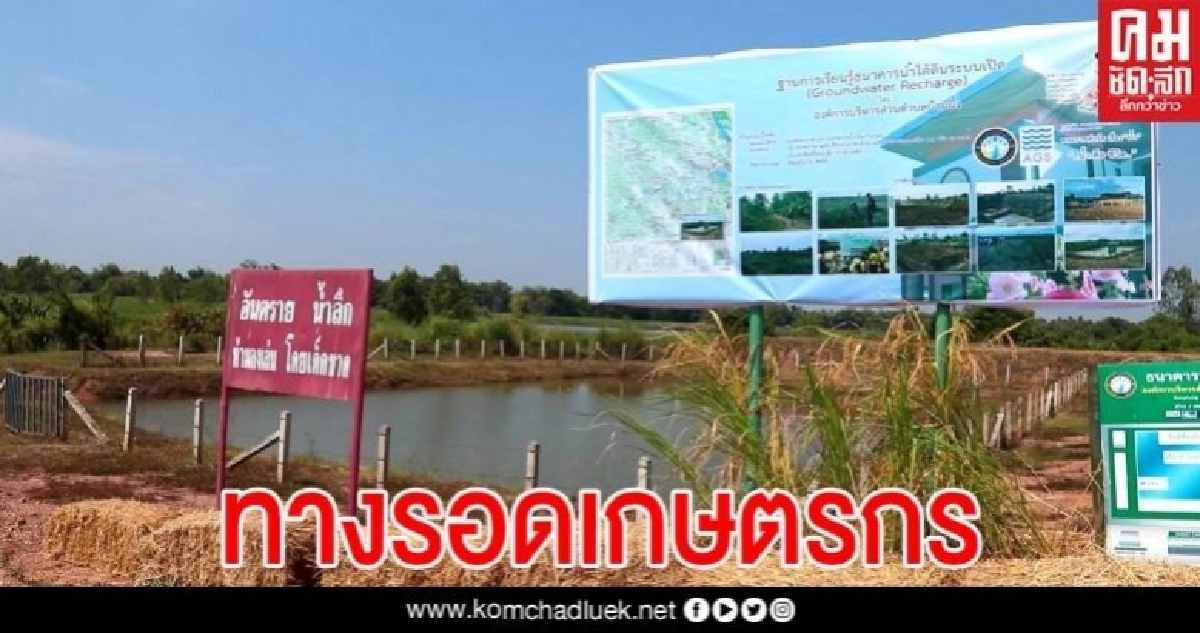 "ธนาคารน้ำใต้ดิน" ทางรอดเกษตรกรไทย แนวทางการจัดการน้ำอย่างยั่งยืน
