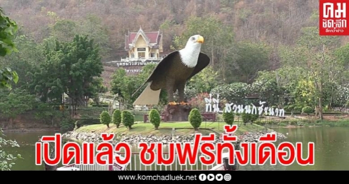 เปิดแล้ว สวนนกชัยนาท ให้ชมฟรีตลอดเดือน เพื่อเยียวยานักท่องเที่ยวและสร้างความคึกคัก