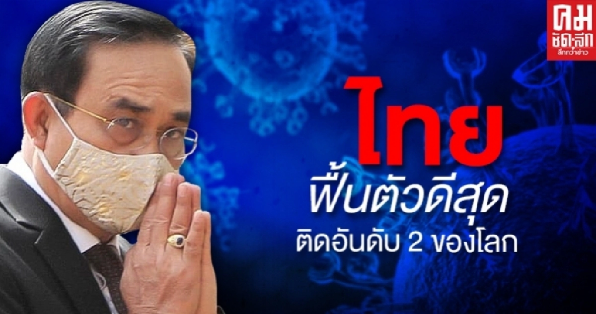 "นายกฯ"ขอบคุณคนไทยสู้โควิดส่งผลให้ไทยฟื้นตัวดีสุดติดอันดับ 2 ของโลก
