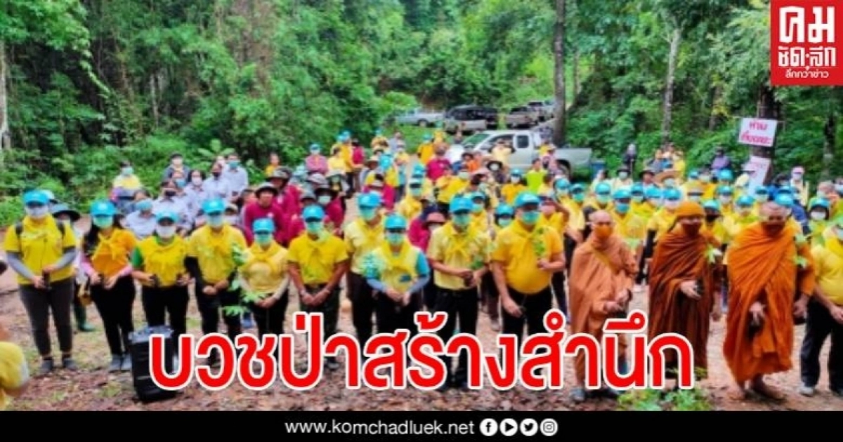 บวชป่า สร้างจิตสำนึกรักษ์ป่าไม้ ร่วมฟื้นฟูปลูกต้นไม้ทดแทนไฟป่าไหม้