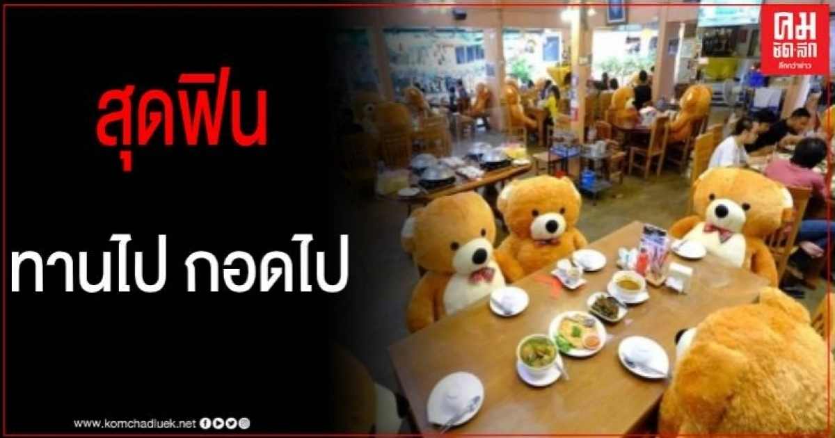 นักท่องเที่ยวสุดฟิน ร้านอาหาร จ.ระนอง ใช้ตุ๊กตาหมีในการรักษาระยะห่าง นักท่องเที่ยวสุดฟิน ร้านอาหาร จ.ระนอง ใช้ตุ๊กตาหมีในการรักษาระยะห่าง