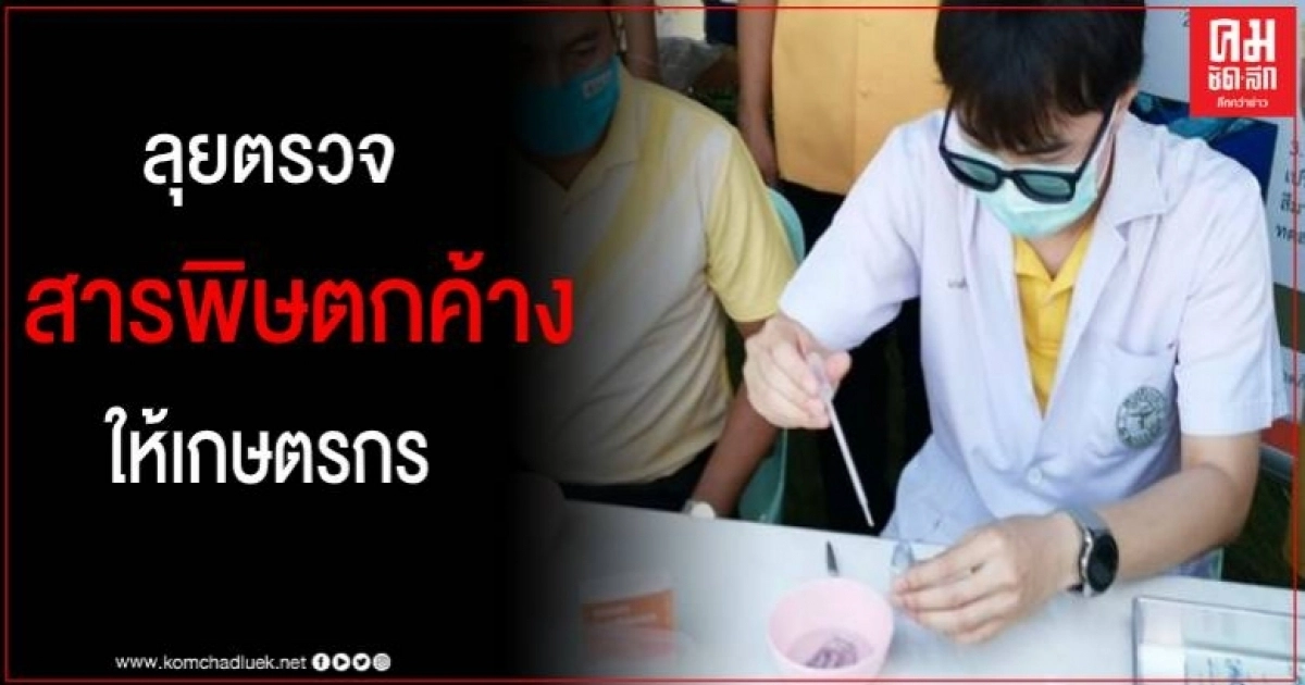 กำแพงเพชร จัดหมอหมอตรวจสารพิษตกค้างในคน และอาหารสด งานตลาดสินค้าเกษตร "Green Market"