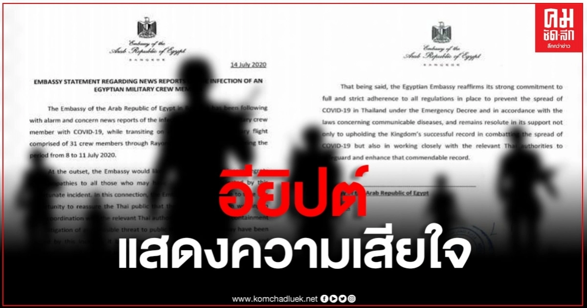 อียิปต์ออกแถลงการณ์ แสดงความเสียใจ ปมทหารติดเชื้อ อียิปต์ออกแถลงการณ์ แสดงความเสียใจ ปมทหารติดเชื้อ