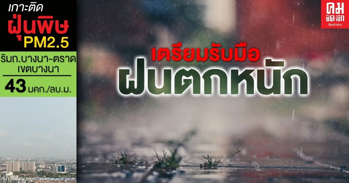 กรมอุตุฯ เตือน 39 จว.ฝนตกหนัก กทม.โดนด้วย ฝนตกร้อยละ 60 ของพื้นที่ กรมอุตุฯ เตือน 39 จว.ฝนตกหนัก กทม.โดนด้วย ฝนตกร้อยละ 60 ของพื้นที่