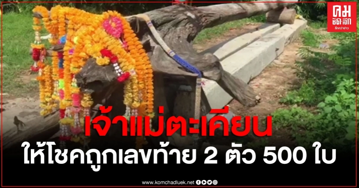 เจ้าแม่ตะเคียน ให้โชคเจ้าของร้านอาหารอีสาน ถูกเลขท้าย 2 ตัว 500ใบ