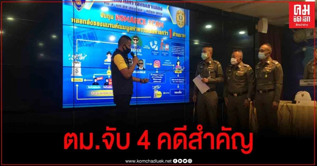 ตำรวจตรวจคนเข้าเมืองแถลงจับผู้ต้องหา 4 คดีสำคัญ ตำรวจตรวจคนเข้าเมืองแถลงจับผู้ต้องหา 4 คดีสำคัญ