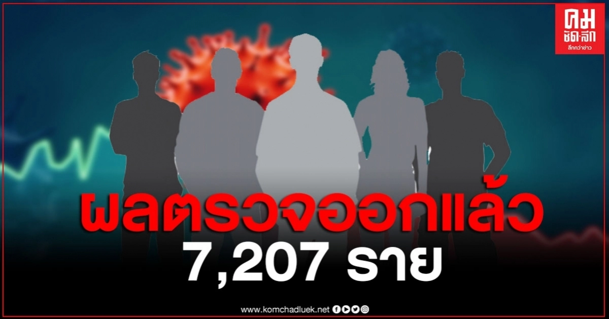 ผลตรวจโควิด-19 ชาวระยองทั้งหมด 7,207 ราย ออกแล้ว 