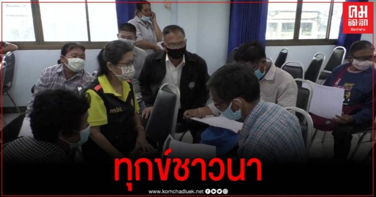 ชาวนาระทม ชัยนาทแล้งหนักนาข้าวเสียหาย ซ้ำได้เงินสินไหมภัยแล้งไม่ครบ บุกร้อง คปภ. ชาวนาระทม ชัยนาทแล้งหนักนาข้าวเสียหาย ซ้ำได้เงินสินไหมภัยแล้งไม่ครบ บุกร้อง คปภ.