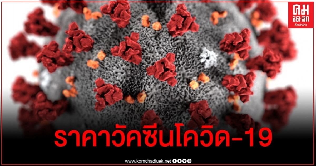ครั้งแรก เปิดราคาวัคซีนโควิด-19 ฉีด 1 คนต่อ 2 เข็ม ครั้งแรก เปิดราคาวัคซีนโควิด-19 ฉีด 1 คนต่อ 2 เข็ม