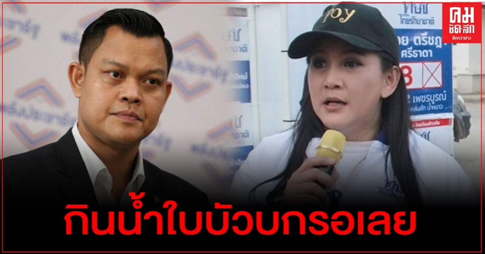 "ตรีชฎา" สวน "ธนกร" กินน้ำใบบัวบกรอเลย โต้ตกงาน ต้องเร่งสร้างผลงานรอความเห็นใจ