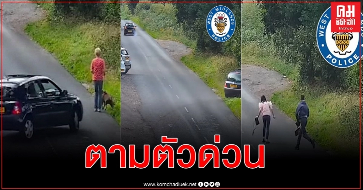 ตร.อังกฤษปล่อยคลิปเร่งตามตัวคนขับชนแล้วหนี กวาดสตรีจูงสุนัขลงข้างทาง ตร.อังกฤษปล่อยคลิปเร่งตามตัวคนขับชนแล้วหนี กวาดสตรีจูงสุนัขลงข้างทาง