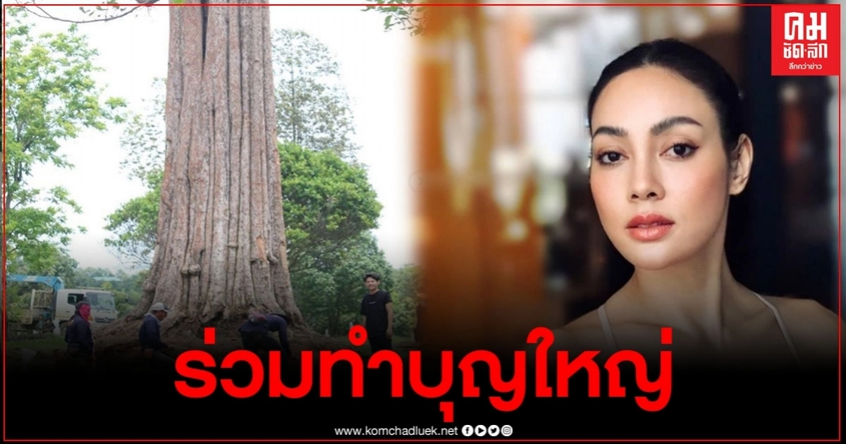 "ตั๊ก บงกช" ควักเงินสี่แสนกว่า ซื้อต้นกระบกถวายศูนย์วิปัสสนา 