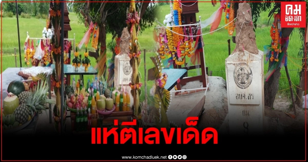 ฮือฮาไม่หยุดเลขจอมปลวกบนหลักกิโล ชาวบ้านแห่ตีเลขเด็ด ฮือฮาไม่หยุดเลขจอมปลวกบนหลักกิโล ชาวบ้านแห่ตีเลขเด็ด