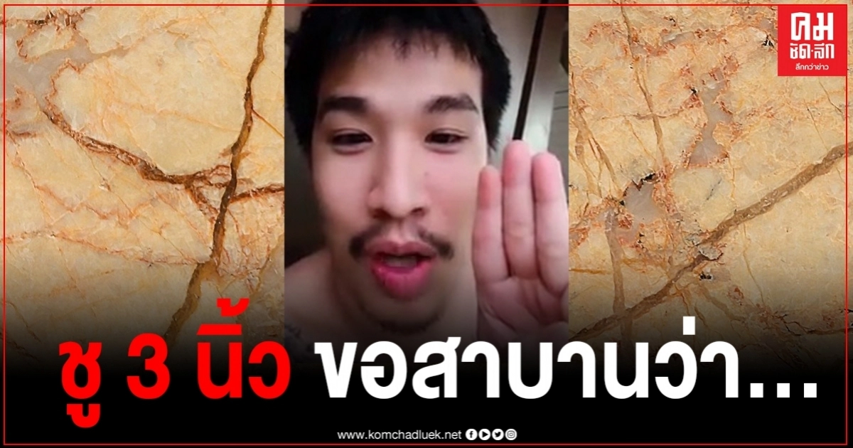 "เสี่ยโป้" โพสต์คลิป "ชูสามนิ้ว" ขอสาบานว่า... (มีคลิป) "เสี่ยโป้" โพสต์คลิป "ชูสามนิ้ว" ขอสาบานว่า... (มีคลิป)