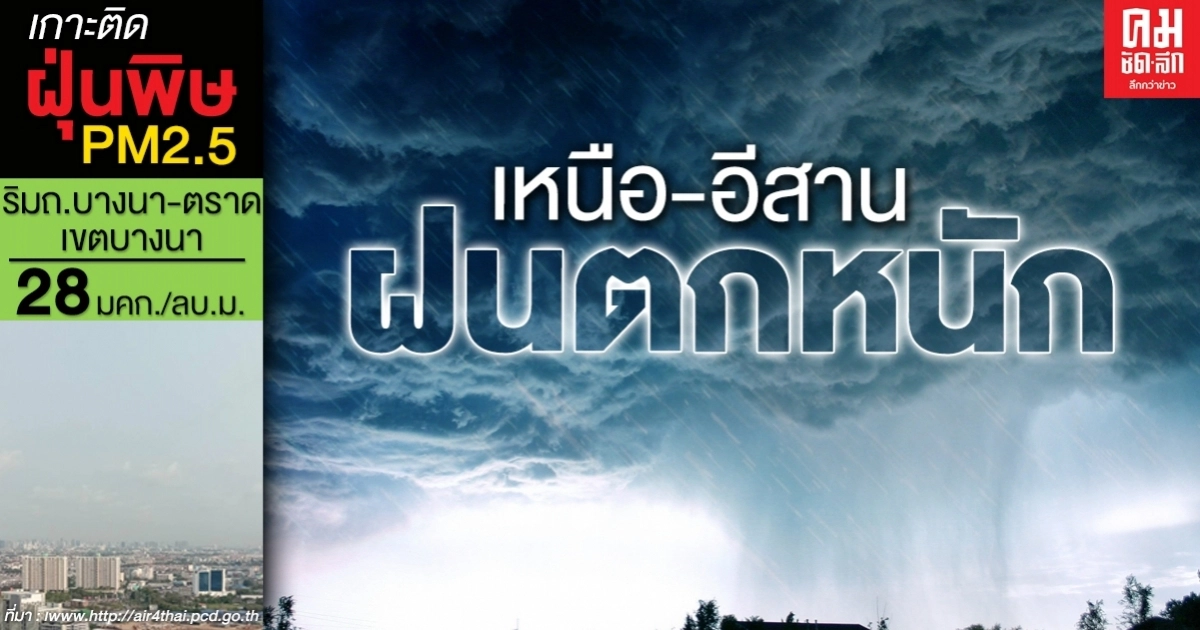 อุตุเตือน ฝนตกหนักทุกภาคส่วน เหนือ-อีสาน เจอหนักสุด อุตุเตือน ฝนตกหนักทุกภาคส่วน เหนือ-อีสาน เจอหนักสุด