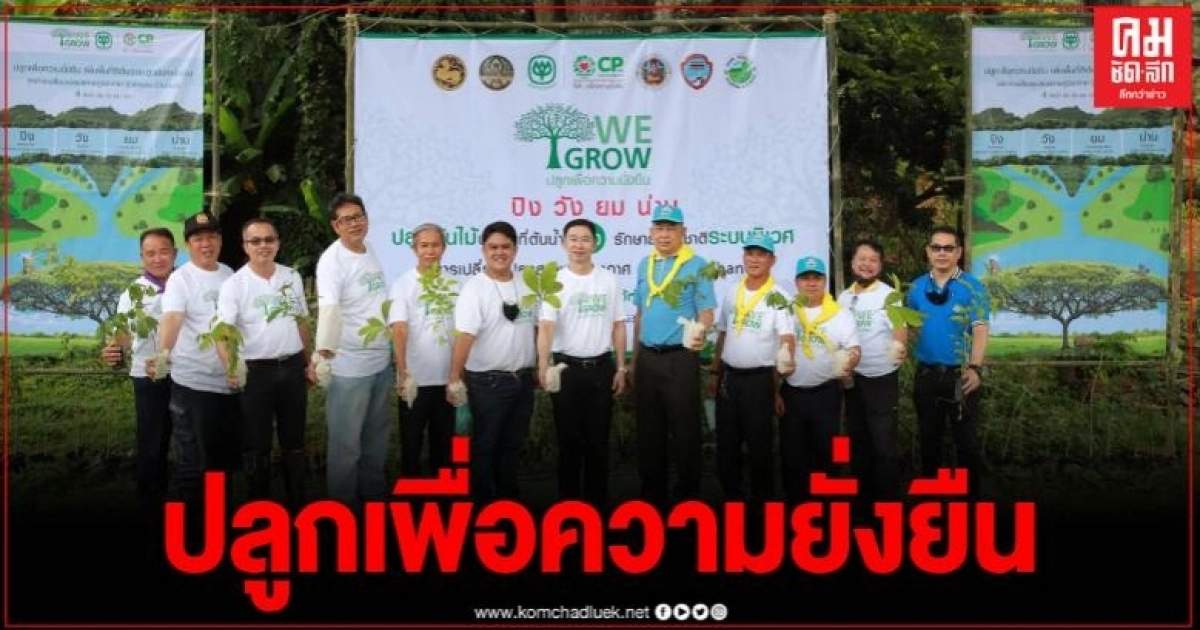 เครือ ซีพี ชูโครงการ We Grow ปลูกต้นไม้ต้นน้ำวัง-ปิง-น่าน แสนต้น เพื่อความยั่งยืน