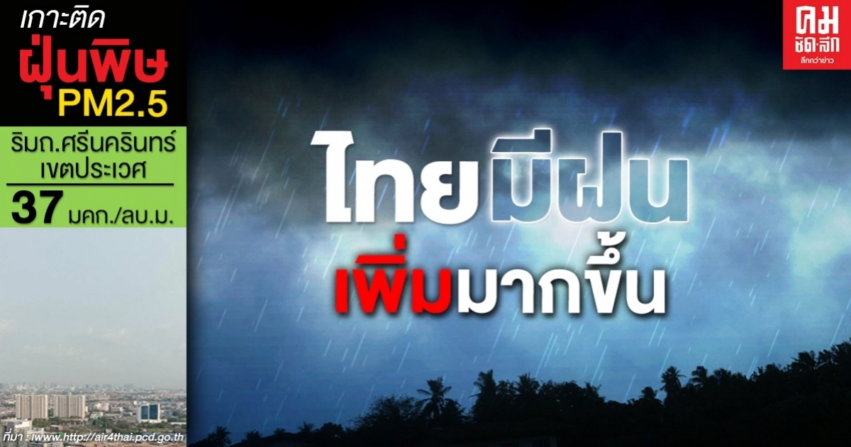 อุตุเตือน ไทยมีฝนเพิ่มมากขึ้น กทม.เจอหนักสุด ร้อยละ60 ของพื้นที่ อุตุเตือน ไทยมีฝนเพิ่มมากขึ้น กทม.เจอหนักสุด ร้อยละ60 ของพื้นที่